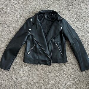 Leather jacket.